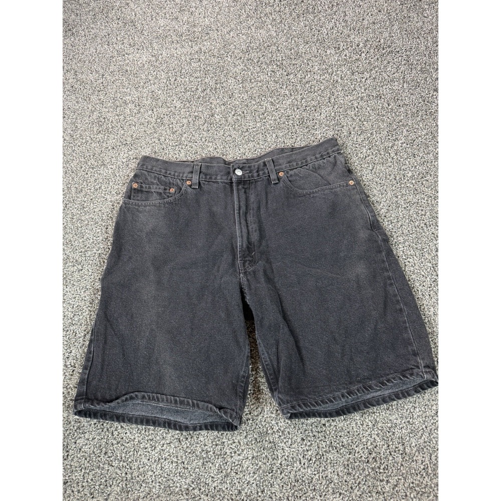 Vintage Y2K Levi's 550 Denim Jean Shorts Men's Size 38 Black